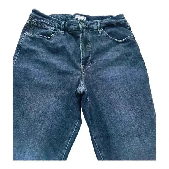 Good American Good Legs Crop Raw Hem Jeans Size 15 - Picture 5 of 11